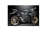 KIT SCARICO SILENZIATORE OVALE IN CARBONIO YAMAHA YZF-R1 YZFR1 2009-2014 225MM