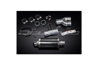 KIT SCARICO SILENZIATORE OVALE IN CARBONIO HONDA NT400 BROS NT650HAWK 88-92 225MM