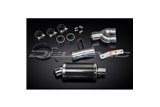 KIT SCARICO SILENZIATORE OVALE IN CARBONIO HONDA NT400 BROS NT650HAWK 88-92 225MM