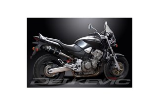 KIT SCARICO SILENZIATORE OVALE IN CARBONIO HONDA CB900F HORNET 01-09 HI LEV 225MM