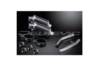 KIT SCARICO SILENZIATORE OVALE IN CARBONIO YAMAHA FJR1300 2001-2005 225MM