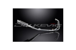 KAWASAKI 250R NINJA 2008-2013 SCARICO COMPLETO 2-1 SILENZIATORE TONDO IN CARBONIO DA 200 MM