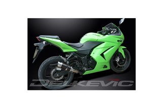 KAWASAKI 250R NINJA 2008-2013 SCARICO COMPLETO 2-1 SILENZIATORE TONDO IN CARBONIO DA 200 MM