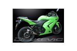 KAWASAKI 250R NINJA 2008-2013 SCARICO COMPLETO 2-1 SILENZIATORE TONDO IN CARBONIO DA 200 MM