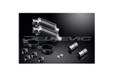 KAWASAKI EN500C 1996-2009 KIT SCARICO SILENZIATORE OVALE IN CARBONIO DA 225 MM