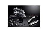 YAMAHA FJ1100 FJ1200 1984-1987 KIT SCARICO SILENZIATORE OVALE IN CARBONIO DA 225 MM