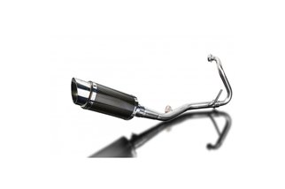 YAMAHA YZF-R125 2008-2013 FULL EXHAUST SYSTEM 200MM CARBON ROUND SILENCER