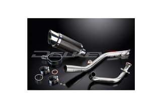 YAMAHA YZF-R125 2008-2013 SISTEMA DI SCARICO COMPLETO SILENZIATORE TONDO IN CARBONIO DA 200 MM