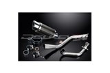 YAMAHA YZF-R125 2008-2013 SISTEMA DI SCARICO COMPLETO SILENZIATORE TONDO IN CARBONIO DA 200 MM