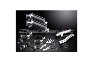 KAWASAKI ZR1100B ZEPHYR 1996-97 KIT SCARICO SILENZIATORE CARBONIO OVALE 225MM