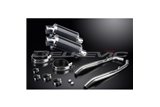 KIT SCARICO SILENZIATORE OVALE IN CARBONIO HONDA XL1000 V VARADERO 1999-14 225MM