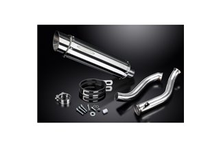 KTM 690 DUKE 2017-2018 DECAT 350MM ROUND STAINLESS BSAU SILENCER EXHAUST KIT