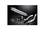 KTM 690 DUKE 2017-2018 DECAT 350MM KIT SCARICO SILENZIATORE TONDO IN ACCIAIO BSAU