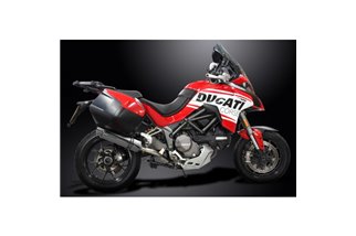 DUCATI MULTISTRADA 1200S 1260S 2015- KIT SCARICO TONDO INOX TOURING 350MM