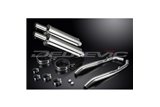 KIT SCARICO SILENZIATORE TONDO BSAU IN ACCIAIO INOX HONDA XL1000 V VARADERO 1999-14 350MM