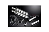 KIT SCARICO SILENZIATORE TONDO BSAU IN ACCIAIO INOX 350MM HONDA CB450 K3-K7 1970-1974