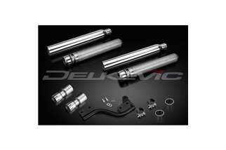 YAMAHA XVS1100/A DRAGSTAR 1998-2009 550MM CUSTOM SILENCER EXHAUST KIT BULL NOSE