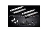 YAMAHA XVS1100/A DRAGSTAR 1998-2009 KIT SCARICO SILENZIATORE PERSONALIZZATO 550MM BULL NOSE