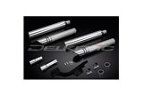 YAMAHA XV1700 ROAD STAR 04-07 KIT SCARICO SILENZIATORE PERSONALIZZATO 550MM TAGLIO A SQUADRA