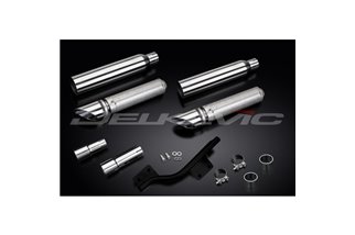 YAMAHA XV1700 ROAD STAR 04-07 KIT SCARICO SILENZIATORE PERSONALIZZATO 410MM TAGLIO A SQUADRA