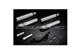 YAMAHA XV1700 ROAD STAR 04-07 KIT SCARICO SILENZIATORE PERSONALIZZATO 410MM TAGLIO A SQUADRA