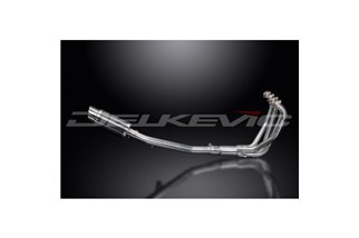 SUZUKI GSX750 98-02 SISTEMA DI SCARICO COMPLETO SILENZIATORE TONDO IN CARBONIO DA 200 MM