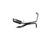 HONDA CBF250 2004-2012 FULL EXHAUST SYSTEM 200MM CARBON ROUND SILENCER