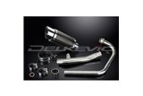 HONDA CBF250 2004-2012 SISTEMA DI SCARICO COMPLETO SILENZIATORE TONDO IN CARBONIO DA 200 MM