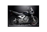 HONDA CBF250 2004-2012 SISTEMA DI SCARICO COMPLETO SILENZIATORE TONDO IN CARBONIO DA 200 MM