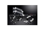 DUCATI MONSTER 696 2008-2014 KIT SCARICO SILENZIATORE OVALE IN CARBONIO DA 225 MM