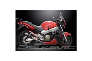 HONDA CB1100SF X11 1999-02 SCARICO COMPLETO 4-2 SILENZIATORI TONDO IN CARBONIO DA 200 MM