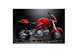 DUCATI MONSTER 620-695-800 02-08 KIT SCARICO SILENZIATORE OVALE IN CARBONIO 225MM