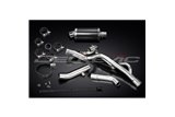 SUZUKI DL650 V-STROM ABS 2012-16 KIT SCARICO SILENZIATORE OVALE IN CARBONIO DA 225 MM