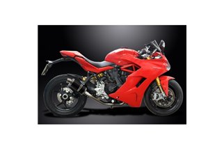 DUCATI SUPERSPORT 939 2017-2019 DECAT 225MM OVAL CARBON EXHAUST KIT