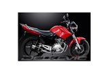 YAMAHA YBR125ED 2005-16 SISTEMA DI SCARICO COMPLETO SILENZIATORE TONDO IN CARBONIO DA 200 MM