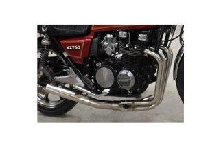 KAWASAKI Z750L 81-84 TUBI SCARICO 4-1 IN ACCIAIO INOX NON COMPATIBILI CON L'OEM