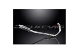 TRACER 700 2016-2019 / FJ-07 2017 / MINI 200MM (8 POLLICI) SILENZIATORE TONDO IN FIBRA DI CARBONIO 2-1 SISTEMA COMPLETO