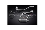 SUZUKI DR125SM 2009-14 SISTEMA DI SCARICO COMPLETO SILENZIATORE TONDO IN CARBONIO DA 200 MM