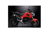 HONDA MSX125 GROM 13-15 TAILTIDY FULL EXHAUST SYSTEM 200MM CARBON ROUND