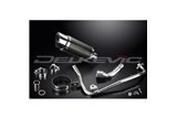 HONDA MSX125 GROM 13-15 PARAFANGO SISTEMA DI SCARICO COMPLETO 200MM CARBONIO TONDO