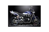 SUZUKI GSX1400 2001-2004 SCARICO COMPLETO DELKEVIC 4-2 SILENZIATORI TONDO IN CARBONIO DA 200 MM