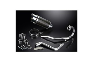 HONDA CRF250 LM 2012-16 SISTEMA DI SCARICO COMPLETO SILENZIATORE TONDO IN CARBONIO DA 200 MM