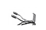 YAMAHA FJR1300 01-05 DECAT FULL 4-2 EXHAUST 200MM CARBON ROUND SILENCERS