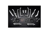 YAMAHA FJR1300 01-05 DECAT FULL 4-2 EXHAUST 200MM CARBON ROUND SILENCERS