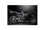 KAWASAKI ZZR1400 08-11 SISTEMA DI SCARICO 4-2 SILENZIATORI TONDO IN CARBONIO DA 200 MM