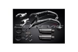 YAMAHA V-MAX VMX1200 FULL EXHAUST SYSTEM 200MM STAINLESS ROUND SILENCERS