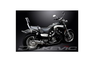 SISTEMA DI SCARICO COMPLETO YAMAHA V-MAX VMX1200 SILENZIATORI TONDO IN ACCIAIO INOX DA 200 MM