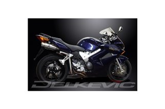 SISTEMA DI SCARICO HONDA VFR800 VTEC 2002-13 SILENZIATORI TONDO INOX DA 200 MM