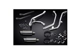 SUZUKI SV650 98-02 SISTEMA DI SCARICO COMPLETO 2-2 SILENZIATORI TONDO IN ACCIAIO INOX DA 200 MM