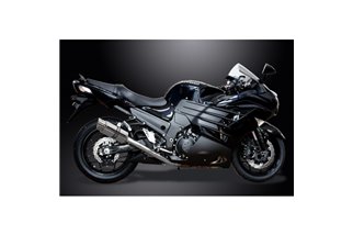 KAWASAKI ZZR1400 12-20 DECAT 4-2 SCARICO 200MM SILENZIATORI TONDO INOX